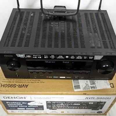 Denon AVR-S950H Receiver, 7.2 Channel (185W X 7) - 4K Ultra HD Home Theater w/ Box & Accessories image 3