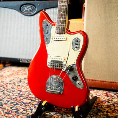 Fender Jaguar 1963 - Candy Apple Red with Matching Headstock image 2