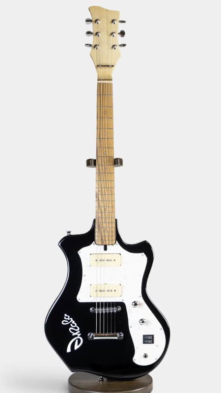 UNICA Style Black Custom Electric Guitar Soviet Era Reissue Rare USSR Retro image 1