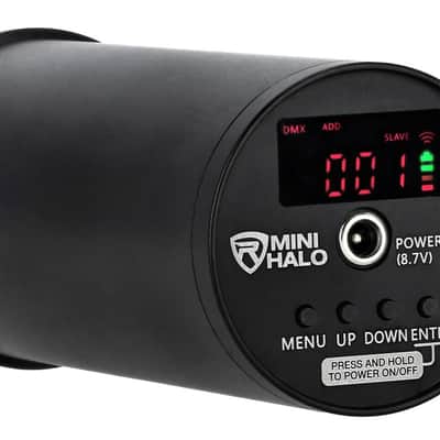 Rockville 4 PACK MINI HALO BLACK DJ Wash Lights+Bag, Wireless DMX/Rechargeable image 5