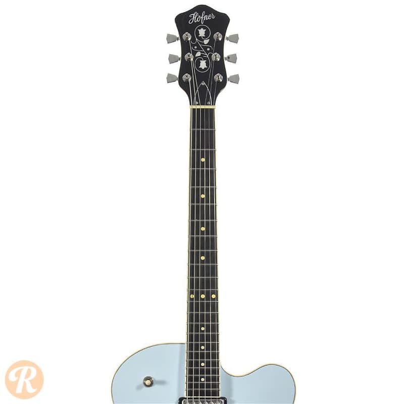 Hofner Verythin Single Cutaway Light Blue 2012 image 7