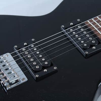 USED Lyon by Washburn LI15 Electric Guitar in black with 2 Humbucking PU Gig Bag image 7