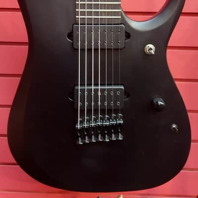 Ibanez RGDRB71-BKF Iron Label 2025 - Present - Black Flat image 1