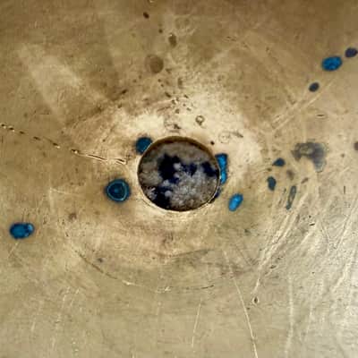 Antique/Vintage - 12" Hi-Hat Cymbal with Jingles - (1930's - 1950's) - Brass - No Brand Stamp image 7