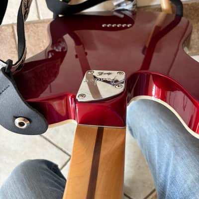 Deluxe Fender Thinline Telecaster MIM - Candy Apple Red image 4
