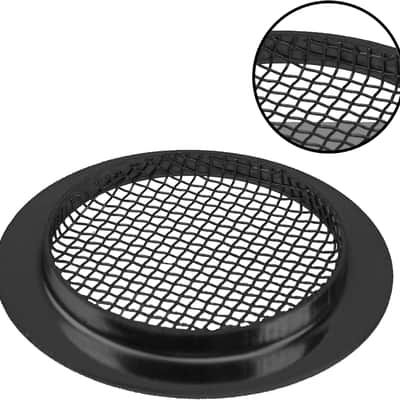 Guitar Screened Sound Hole Insert, Speaker Grills Mesh Speaker Compatible with Gutiar, Dobro Resonator Guitar, Cigar Box Guitar (Black) image 2