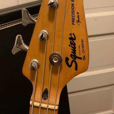 1993 Squier Precision bass - Maple fingerboard - Made in Korea - Red image 2