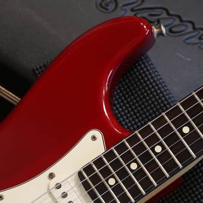 2002 Fender Highway 1 Stratocaster HSS Electric Guitar Transparent Dakota Red + OHSC image 3