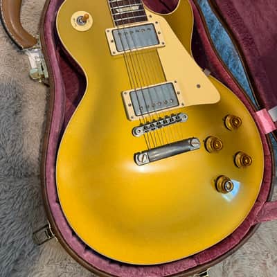 Gibson 1957 (R7) les Paul gold top dark back 2020 - Gold image 1