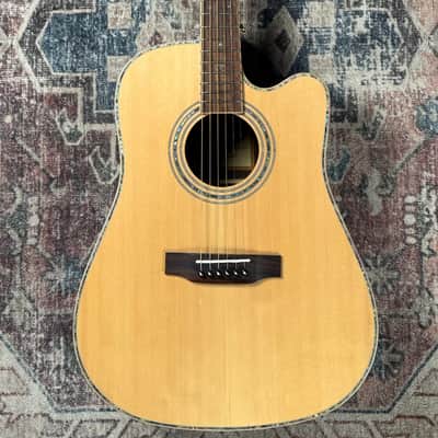 2023 Zager ZAD900CE/AURA/N Natural Fishman Aura Acoustic Electric Guitar W/ Original Hardshell Case! image 7
