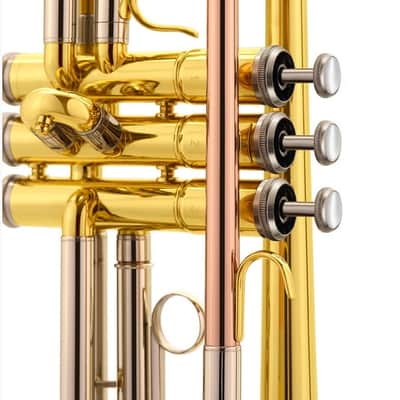 Eldon By Antigua TR-2130 Bb Trumpet. Red Brass Mouthpiece and Lacquer Finish image 3
