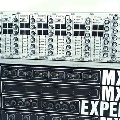 Simmons SDS5 / SDSV Modular Drum Synthesizer with Hi Hat Module + 7 Pads + MIDI in ATA Cases 1981 image 10