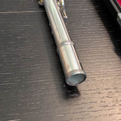Yamaha YFL-481 Intermediate B-Foot Flute 1990s - Silver image 14