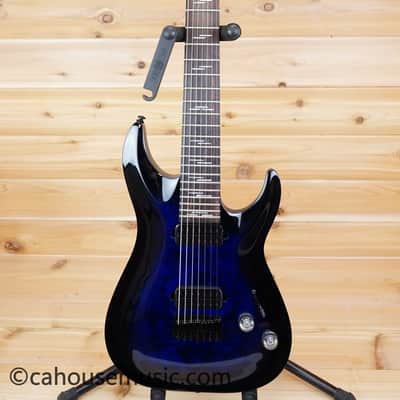 Schecter Omen Elite-7 - See-Thru Blue Burst image 11