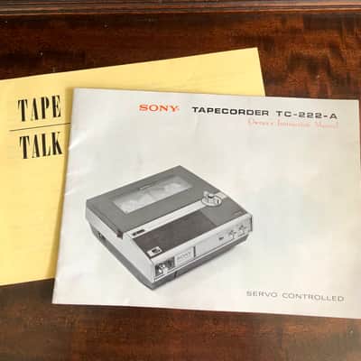 SONY TAPE RECORDER TC-222-A VINTAGE 5" REEL TO REEL sounds great. image 6