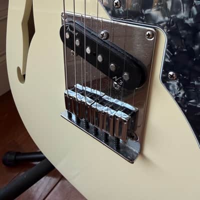 2013 Fender American Deluxe Telecaster Thinline - Olympic White image 6