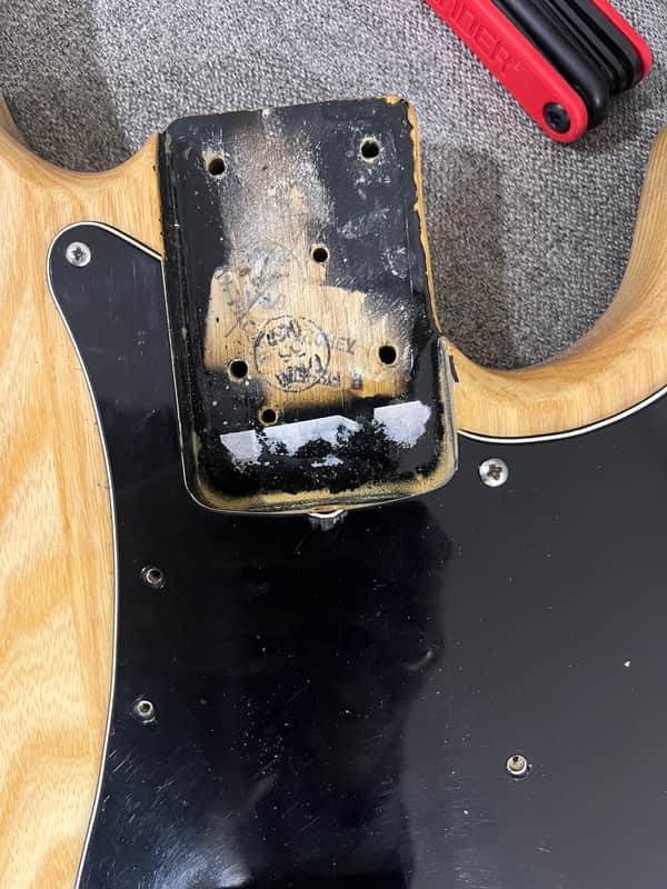 Fender Precision bass (body) 1978 - Natural image 1