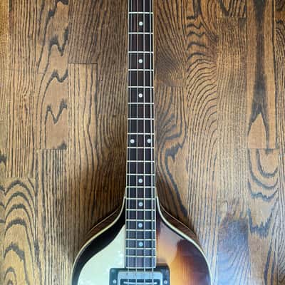 1975 Hofner 500/1 Violin Bass LEFTY - Sunburst (Beatle Bass) w/ OHSC image 6