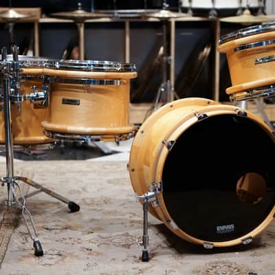 Peavey 12/14/16/20" Radial Pro 1000 Drum Set 1990s - Natural Gloss image 1