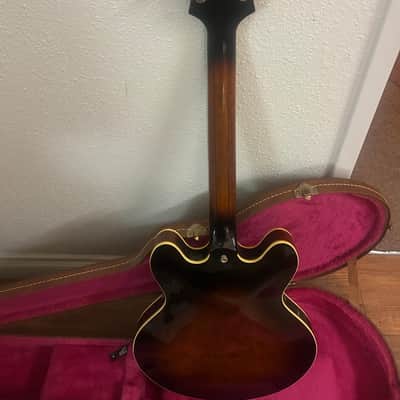 Epiphone Sheraton vintage early 80s Japan acoustic electric guitar great shape image 4