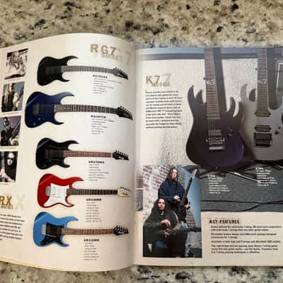 Ibanez Catalog Guitar Bass 2003 Jet King SZ S AX GAX RG JS Jem PGM iceman artist btb George Benson image 11
