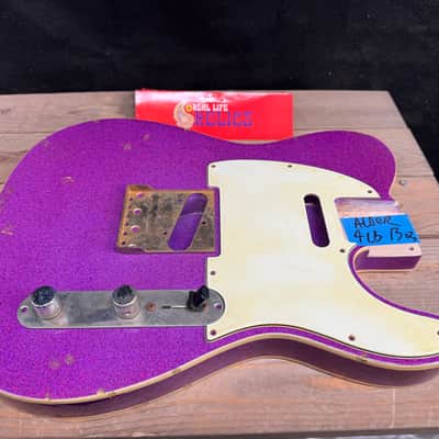 Real Life Relics 60’s Style Tele® Telecaster® Body Double Bound Aged Purple Sparkle