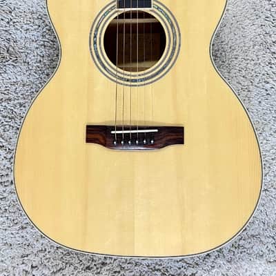 Zager ZAD-500MCE/N Solid Spruce/Mahogany Acoustic Electric OM Size + Case - Used image 10