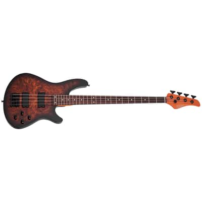 C-4 Standard Tobacco Burl Schecter image 2
