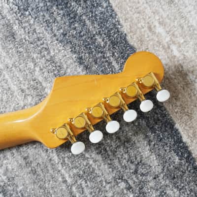 Fender Japan STR-135RK SWS Richie Kotzen Signature Stratocaster MIJ 1993-1994 See-Thru White Sunburst image 9