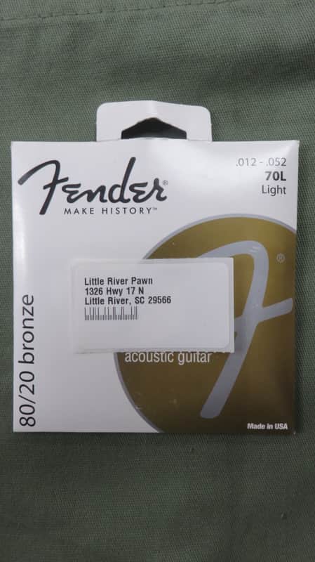 Fender 073-0070-403 80/20 Bronze Acoustic Guitar Strings 70L .012-.052 image 1