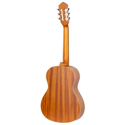 Ortega R122L-3/4 Family Series Cedar Top Mahogany Neck 3/4-Size Nylon 6-String Classical Acoustic Guitar w/Gig Bag For Left Hand Player image 3