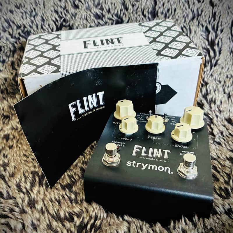 Strymon Flint Reverb and Tremolo V1 2012 - 2022 - Black with White Knobs image 1