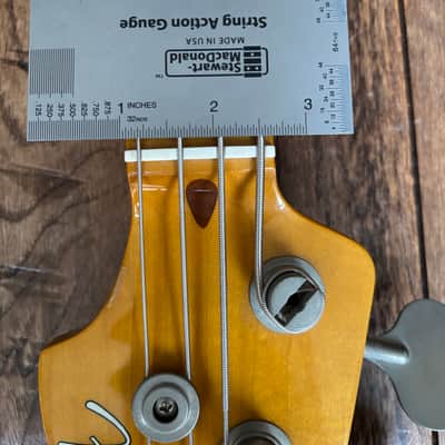 1999 Fender PB-62 Precision Electric Bass 1962 Reissue Sunburst Mirror Guard MIJ Japan image 17