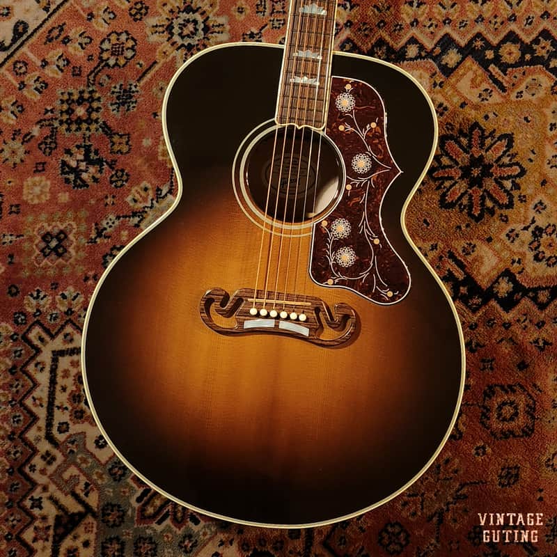 2012 Gibson SJ-200 Standard Vintage Sunburst w/ OHSC | Fishman Ellipse Aura, KING of the Flat-Tops!