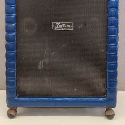 Vintage Kustom Tuck N Roll 2X15 Bass Speaker Cabinet 70's Tested image 1