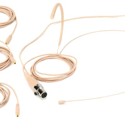Galaxy Audio HSM8-OBG-4SHU Omnidirectional Earset Microphone with Shure Wireless Connector - Beige image 2