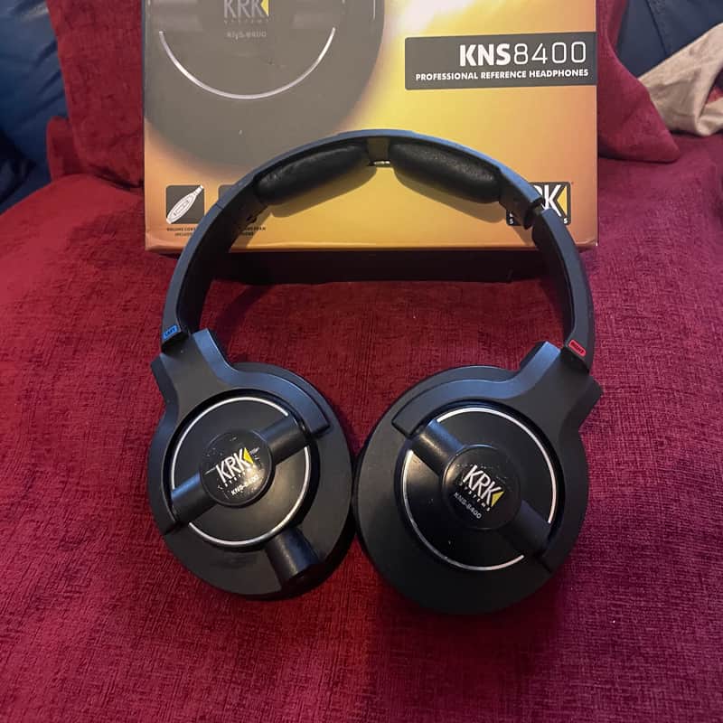 2010s KRK KNS8400 Closed-Back On-Ear Studio Headphones Black