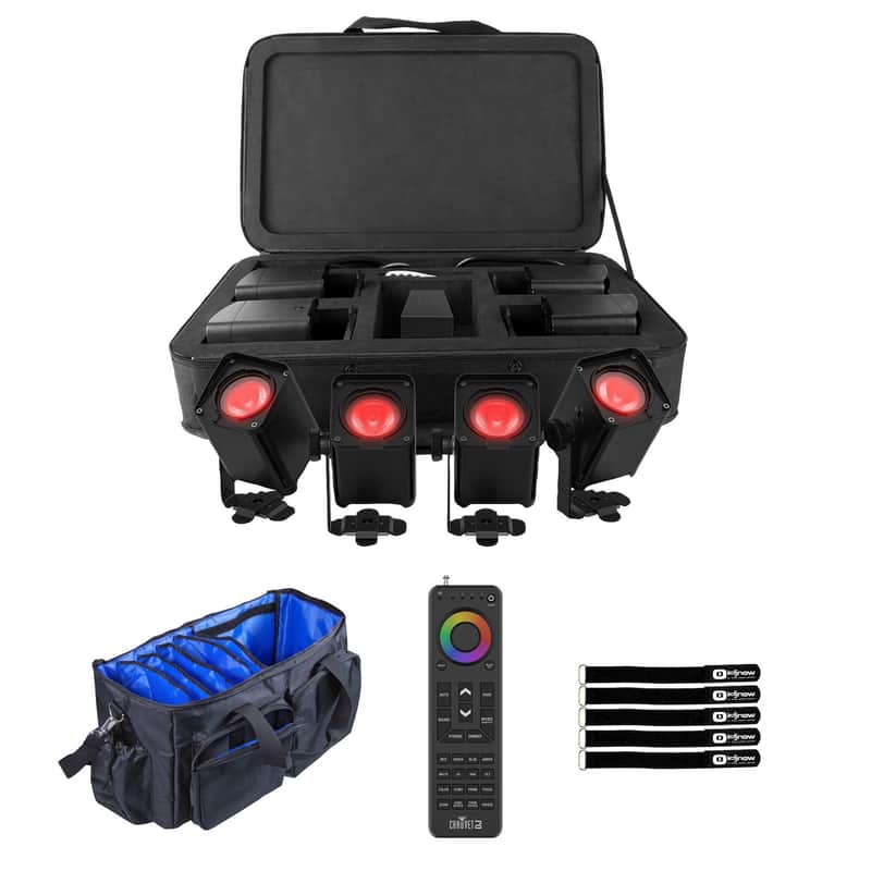 Chauvet DJ Freedom H1 IP X4 Wash Lights with RFC-XL Remote & Bag image 1