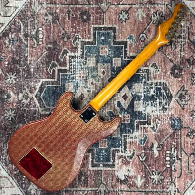 1963 Hofner 173 Vintage 3 Pickup Brokat Vinyl Made In Germany Electric Guitar W/ Original Hardshell Case! image 4