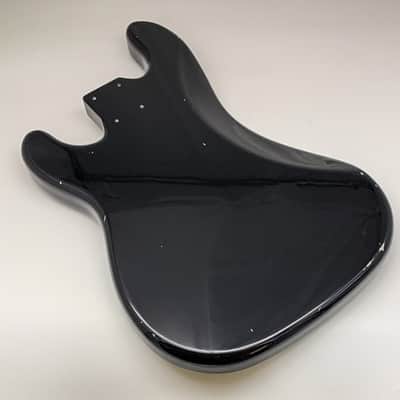4lbs 12oz BloomDoom Nitro Lacquer Aged Relic Black P-Style Bass Vintage Custom Guitar Body image 8