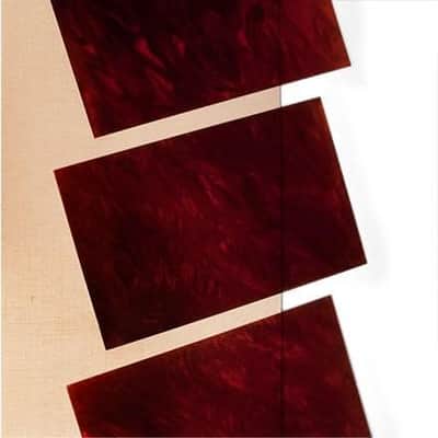 StewMac Tortoloid Pickguard Material, Red Swirl (4-3/4" x 7-1/2" x 0.025") Vintage Tortoise Shell Look for Custom Guitar Pickguards image 2