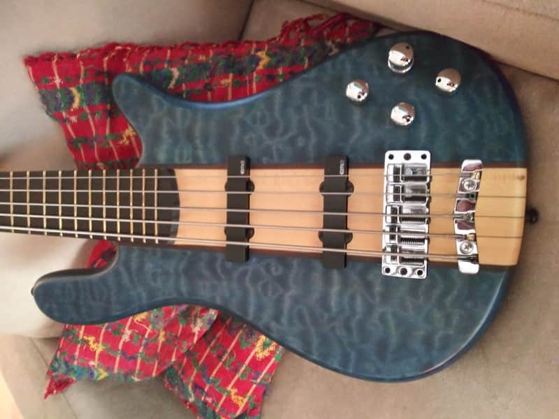 Warwick Robert Trujillo Signature Artist Series 2012 Blue Swirl image 1