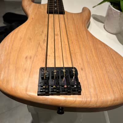 Rick Turner Custom frettless bass 1989 - Natural image 1