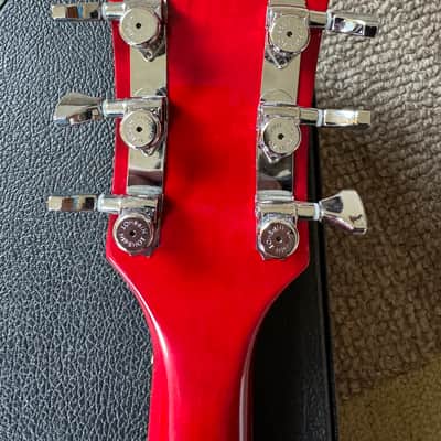 Left Handed DeArmond Starfire Crimson Red Transparent 1999 image 10