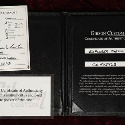 2024 Gibson Custom Shop Explorer Custom White Finish w/OHSC image 5