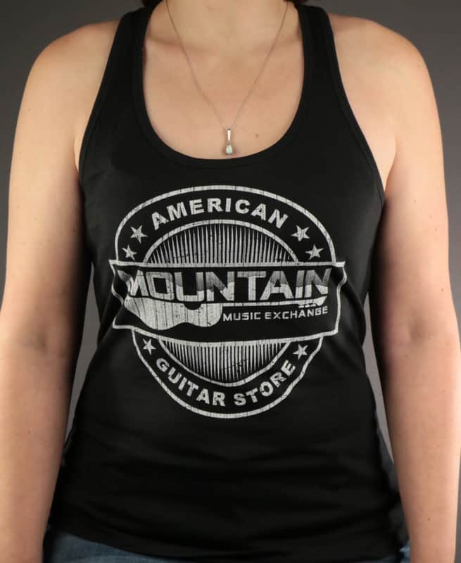 MME 'American Guitar Store Distressed Logo' Tank Top - Black - XL image 1