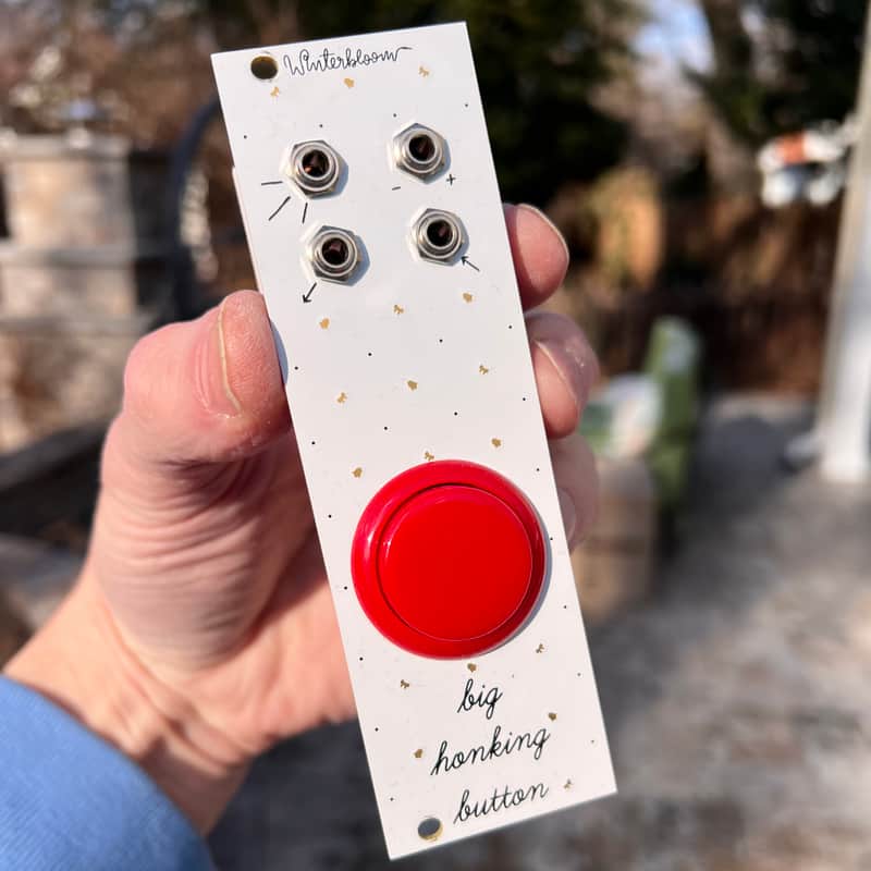 Winterbloom Big Honking Button (Red) 2020 - White image 1