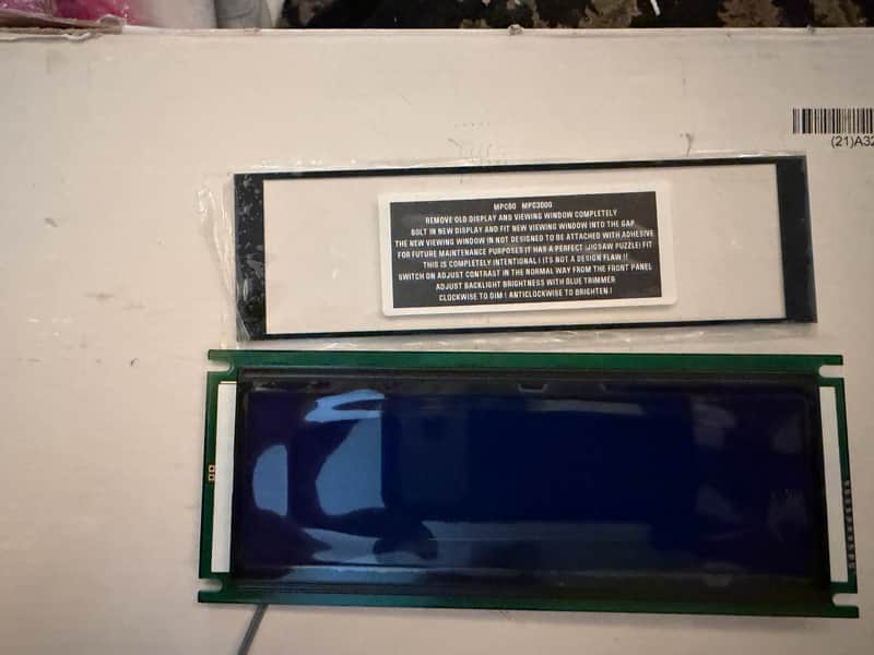 akaipro Replacement blue LED screen for Akai MPC60 / MPC3000 1990 - Blue image 1