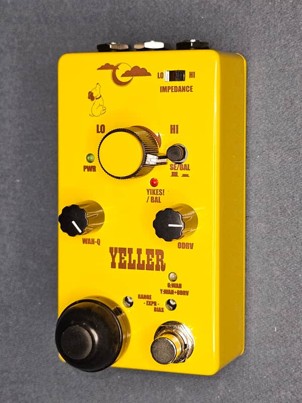 mc_PuP YELLER9V-2 Wah/Overdrive Pneumatic Foot Pedal image 1