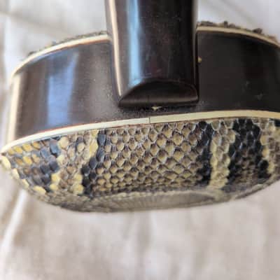 Da Sanxian Traditional Chinese plucked string instrument Rosewood Snake Skin 三弦 image 5